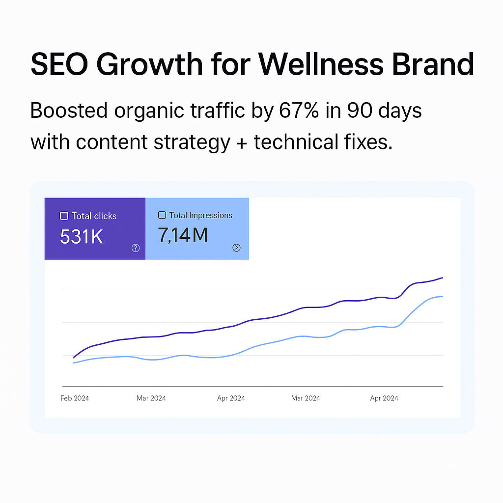 SEO Growth for Wellness Brand